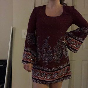 xhilaration long-sleeved dress